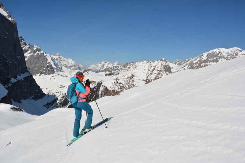 Skitouren am großen Ahornboden haben im Frühling Saison