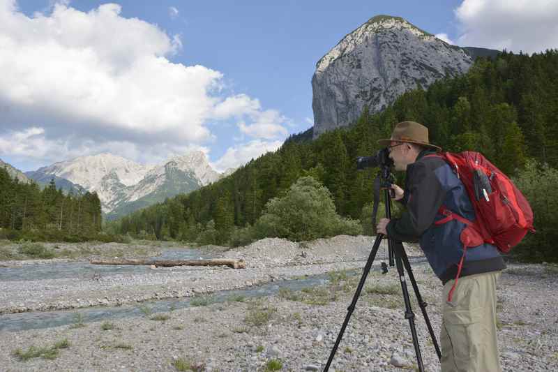 Der Fotoworkshop rund um den Ahornboden: Hier am türkisgrünen Rissbach