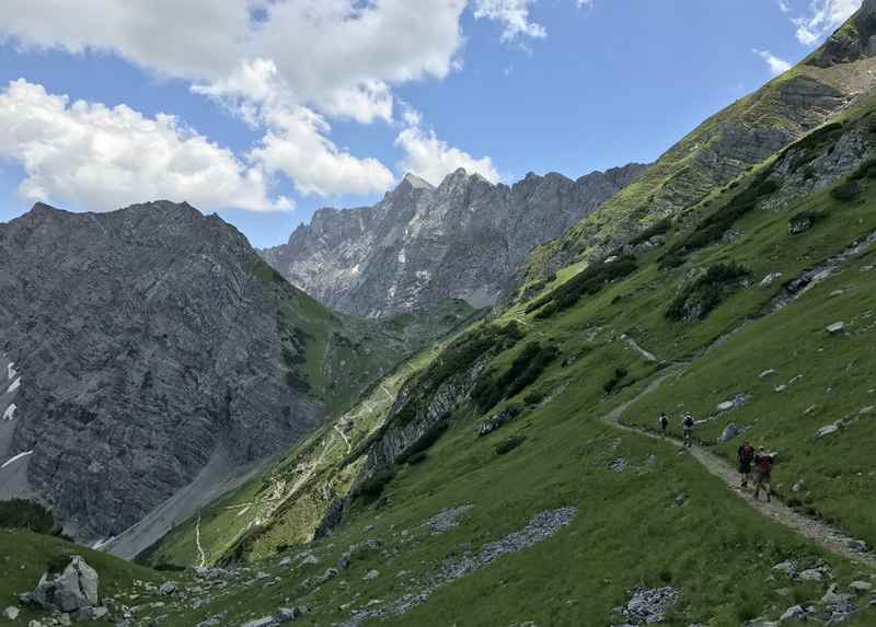 Und das ist der Abschnitt hinüber zum östlichen Lamsenjoch