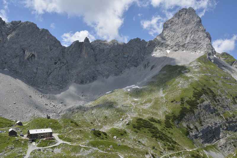  Lamsenjochhütte Wanderung: Wanderziel nahe München bei der Lamsenspitze 