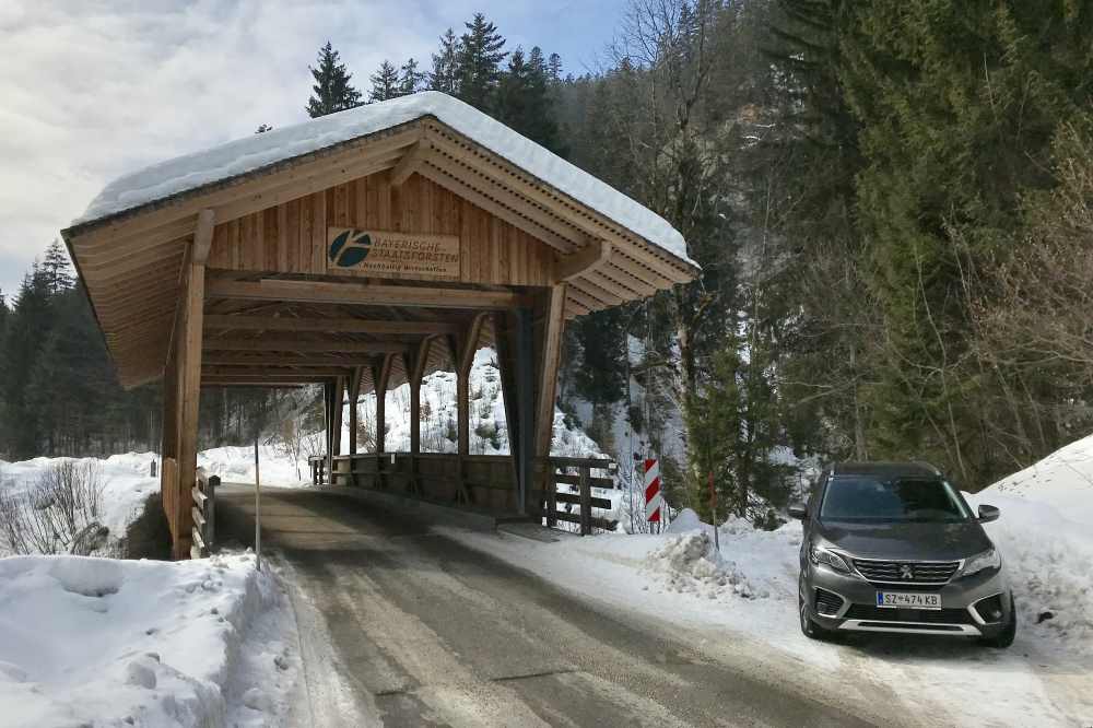 Auch im Winter offen: Die Mautstraße von Wallgau nach Vorderriss