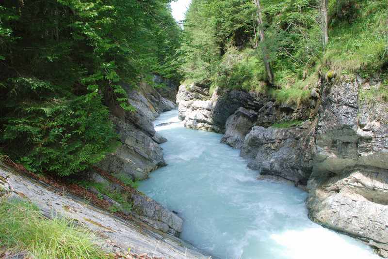 Die Rissbachklamm im Karwendel bei Hinterriß