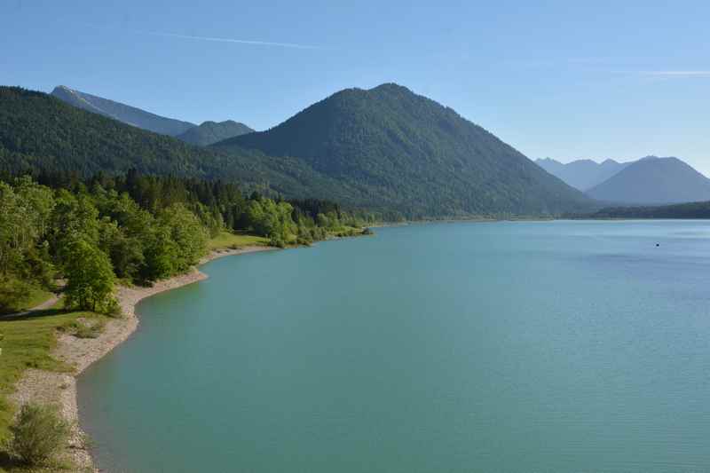 Der Sylvensteinsee ist von Hinterriß mit dem Auto schnell erreicht