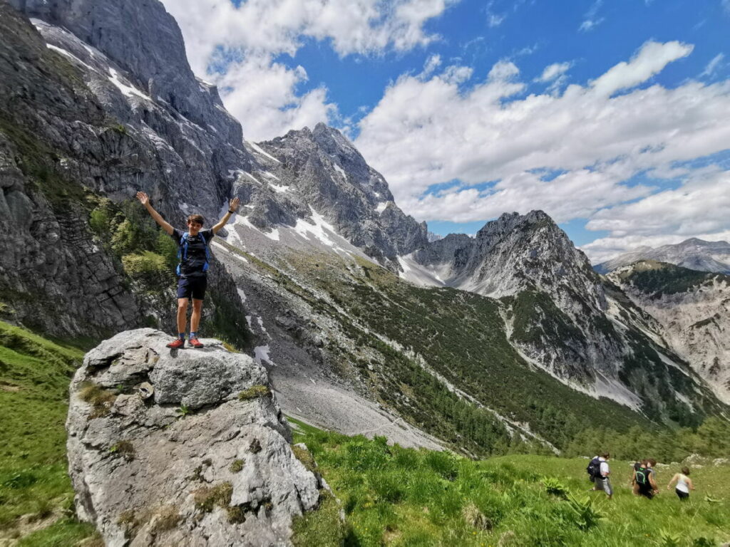 Karwendel wandern - diese schöne Landschaft erwartet dich bei deiner Ahornboden Wanderung