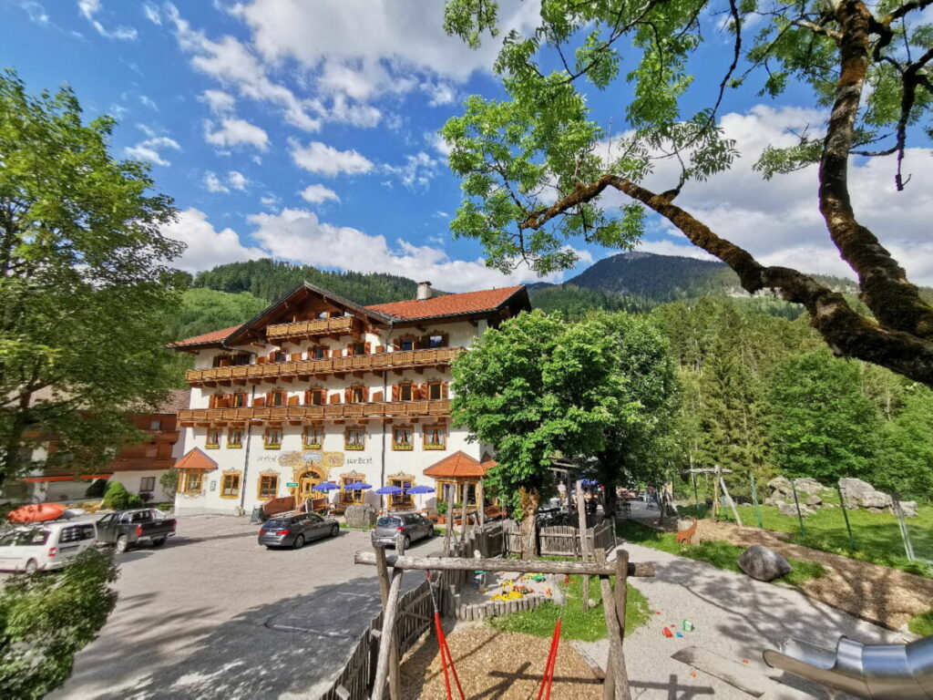 Ahornboden Übernachtung - beim Gasthof Post in Hinterriß