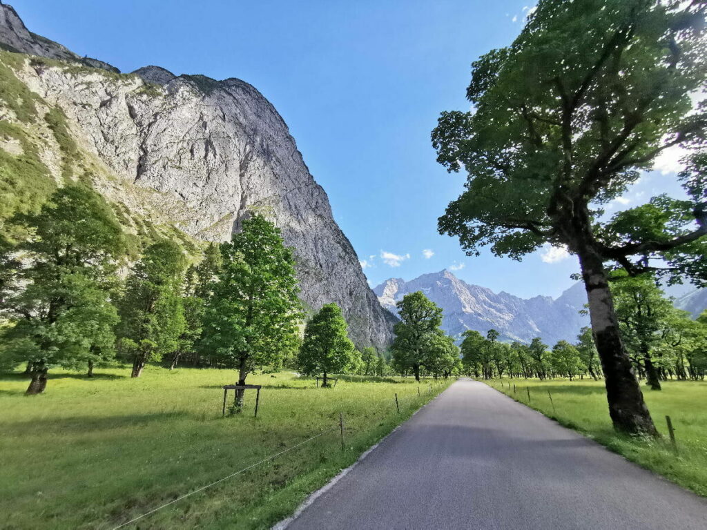 Mautstrasse Hinterriss Eng - eine der schönsten Panoramastraßen der Alpen