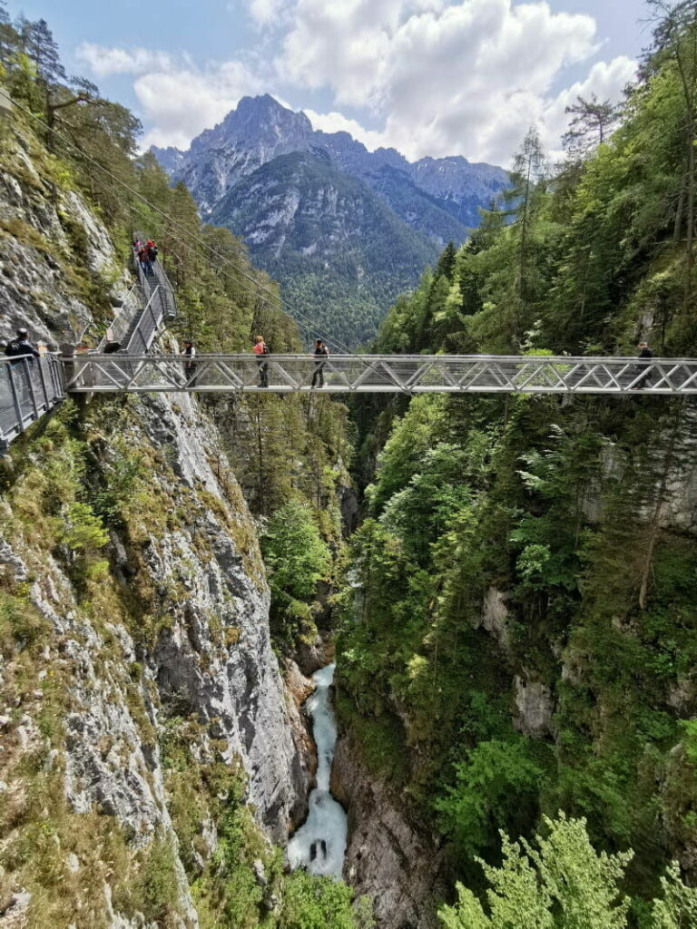 Ausflug in die Münchner Hausberge - Leutaschklamm & Geisterklamm bei Mittenwald