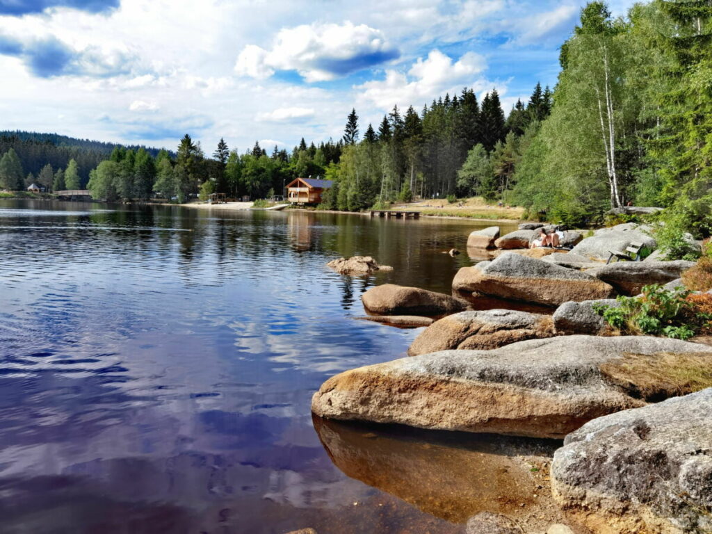 Naturschauspiel Bayern - der Fichtelsee im Fichtelgebirge