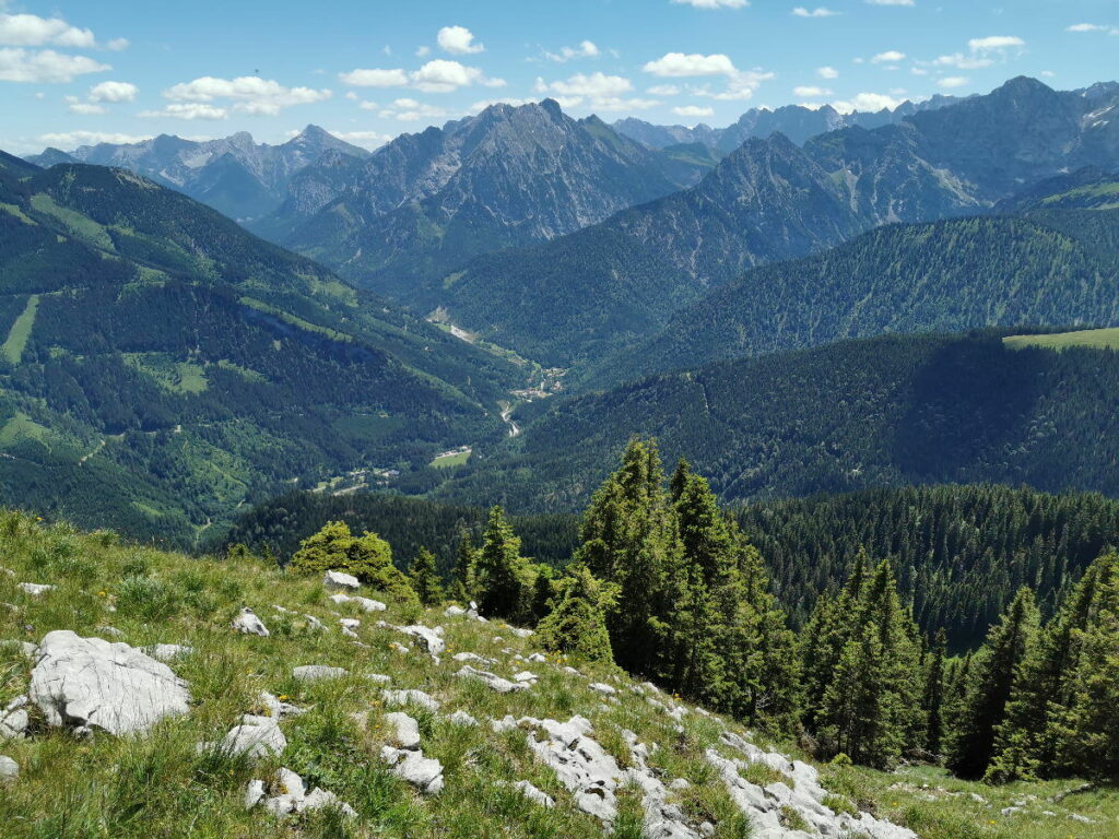 Das Risstal von oben gesehen -  Standort für diesn Ausblick ist der Vorderskopf Gipfel