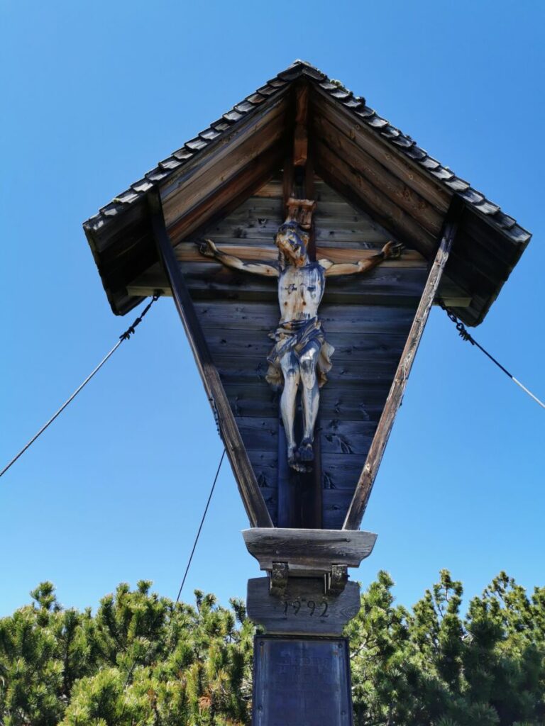 Satteljoch Gipfelkreuz - ein riesiger Bildstock