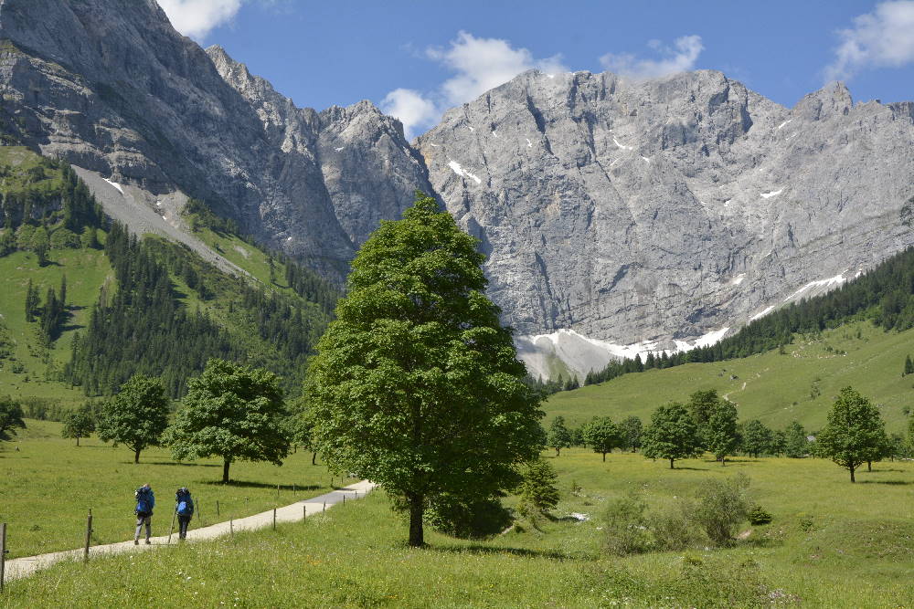 Lies meinen Wanderschuhe Ratgeber - dann kannst du am Ahornboden die Natur genießen!